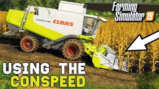 USING THE CLAAS CONSPEED  Farming Simulator 19 [upl. by Cressler]