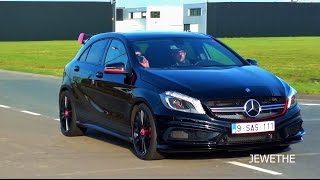 MercedesBenz A45 AMG Exhaust SOUNDS Accelerations amp Downshifts [upl. by Tandie]