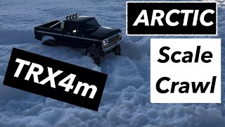 TRX4m High Trail F150 Acrtic Snow Scale Crawl [upl. by Menzies]