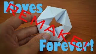 REMAKE How to Fold an Origami Flexagon 20  Easier and Super Cool [upl. by Filmer]