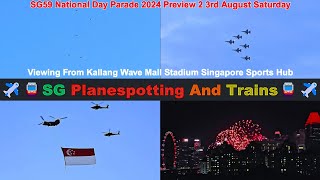 Preview 2 NDP 2024 Spottings From Singapore Sports Hub Stadium Red Lions  Flag  Fireworks [upl. by Jaenicke]