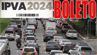 IPVA 2024 COMO CONSULTAR GERAR BOLETO PAGAR IPVA PARCELADO OU AVISTA TUDO SOBRE IPVA 2024 [upl. by Asyle1]