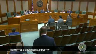 Taylor Laredo Business amp Industry Committee Testimony 91224 [upl. by Nelleeus]