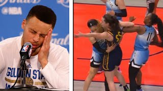 Stephen Curry REACTS to the WNBA Bullying Caitlin Clark [upl. by Diamond837]