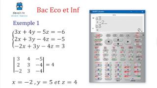 systeme 3 equations à 3 inconnues [upl. by Artemed]