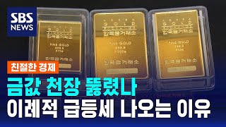 금값 천장 뚫렸나…45년만의 최고 상승률 이례적 급등세 나오는 이유는  SBS  친절한 경제 [upl. by Marcellina]