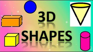 3D shapesFacesEdgesVertices [upl. by Kerwon]