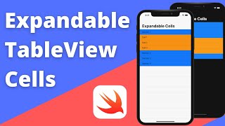 Creating Expandable TableView Cells Collapsable  Xcode 12 Swift 5 iOS Development 2022 [upl. by Thelma]