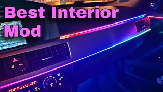 Best Ambient light kit  Installation on my BMW E91  E90 E91 E92 DIY [upl. by Barbabas]