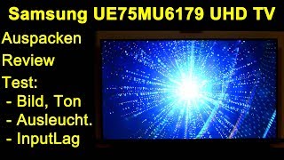 Samsung UE75MU6179UXZG MU6179 75quot 4K UHD 2160p HDR TV  Review Test Bild Ton MediaPlayer InputLag [upl. by Atram106]