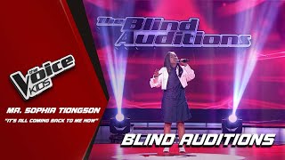 The Voice Kids Ma Sophia Tiongson OWNS Its All Coming Back To Me Now  Blind Auditions [upl. by Isador]