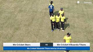 Live Cricket Match  We Cricket Stars vs We Cricket Vikaarda Titans  17Nov24 1034 AM 20  We Cr [upl. by Lopez812]