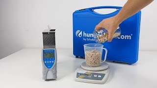 humimeter BP1 wood pellets moisture meter  handling  measuring procedure [upl. by Niarda708]