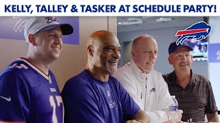 Jim Kelly Darryl Talley amp Steve Tasker Host 2024 quotScout The Schedulequot Party  Buffalo Bills [upl. by Enttirb]