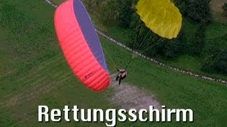 Rettungsschirm  Performance Training Lehrfilm des DHV 3 Min [upl. by Htebizile]