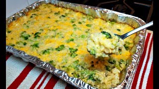 Broccoli Cheese Rice Casserole Recipe  How To Make Broccoli Cheese Rice Casserole [upl. by Mencher381]