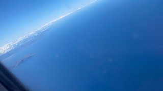 Flight to Crete Greece Takeoff and Landing [upl. by Dolley431]