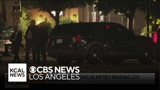 Man fatally shot outside Leimert Park Metro station in South LA [upl. by Htenay]