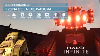 🔵TODOS los COLECCIONABLES de la MISIÓN Arsenal de reconocimiento de HALO INFINITE [upl. by Gretal]