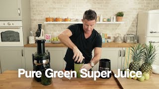 Jason Vale Pure Green Super Juice Recipe [upl. by Treva217]