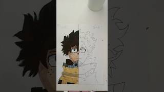 drawing deku izukumidoriya 1hour 5hour Drawing Deku 1hr vs 5hr pt 1  Heatha [upl. by Sacha]