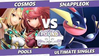 Pound 2022  Cosmos Pyra Mythra Vs SnappleOK Greninja SSBU Smash Ultimate Tournament [upl. by Lexi623]