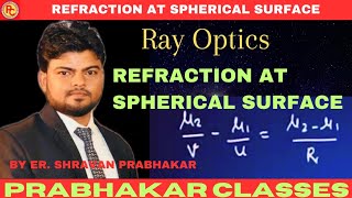 Physics Class 12 Ray Optics Refraction at spherical surface [upl. by Anivlem]