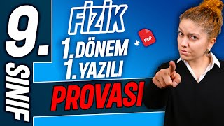 9sınıf fizik 1dönem 1yazılı örneği  MEB SENARYOSU YENİ MÜFREDAT  2024 2025 📂PDF [upl. by Nosreg]