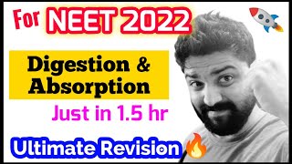 Digestion amp Absorption In Just 15 hour🔥🔥 Ultimate Revision Series  Neet 2022 [upl. by Ainigriv501]