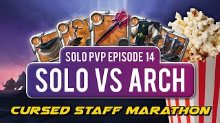 Cursed Staff Marathon  Solo PvP vs ARCH in Redtree  Albion Online [upl. by Llemrej]