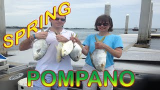 SPRING JACKSONVILLE POMPANO FISHING with Capt Dave [upl. by Lipps]