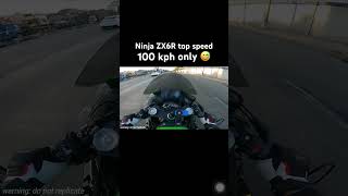 zx6r top speed 100 kph only 🔥 [upl. by Nylitak]