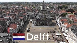 HOLLAND Delft city  view from church tower [upl. by Eem]