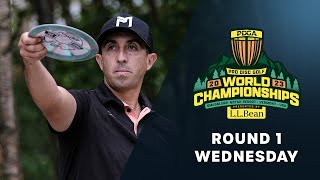 Round 1 MPO  Wednesday  2023 PDGA Worlds presented by LLBean [upl. by Arahsat729]