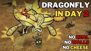 How to rush Dragonfly day 2 as Wormwood Unseeded No cheese  Dont Starve Together  DST [upl. by Anica]