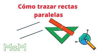 Como trazar rectas paralelas Mica [upl. by Htebazila]