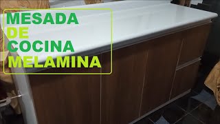 MESADA DE COCINA MELAMINA [upl. by Nwahsek]