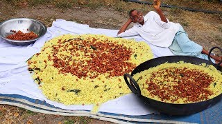 Tamarind Rice Prepared For 100 People By Grandpa  Traditional Indian Tamarind Biryani For Orphans [upl. by Ziwot]