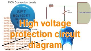 Simple high voltage protection circuit diagram [upl. by Hgielrebmik]