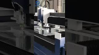 SteviS Laser Customized design steel plate punching fiber laser cutting automated production line [upl. by Anahsak299]