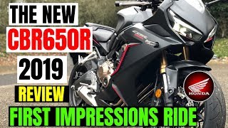 Honda CBR650R  2019  REVIEW  First impression [upl. by Artima]