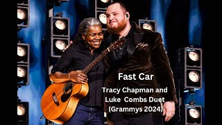 Tracy Chapman and Luke Combs Duet Grammys 2024  Fast Car [upl. by Ardnovahs]