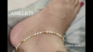 Beads anklets tutorial [upl. by Eikcid]