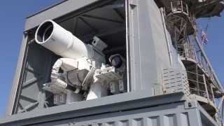 Laser Weapon System LaWS demonstration aboard USS Ponce [upl. by Amron]