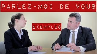 Parlez moi de vous entretien dembauche  exemple de présentation avec simulations [upl. by Nitnerb647]