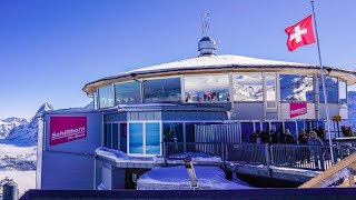 Schilthorn Switzerland  Birg Thrill Walkmountains walking amazing schilthorn jamesbond [upl. by Bridget320]