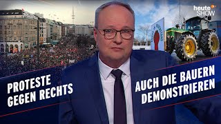 Fast eine Million Deutsche gehen auf die Straße – für die Demokratie  heuteshow vom 26012024 [upl. by Elatnahc]