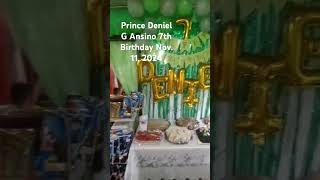 Prince Deniel G Ansino 7th Birthday Nov 14 2024 [upl. by Picardi]