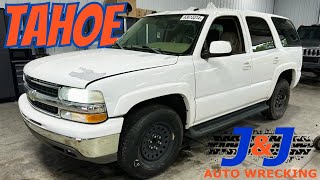 2004 Chevrolet Tahoe Part Out J amp J Auto Wrecking Test Video Stock  R4CE243 [upl. by Atsirk]