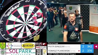 MATCH REPLAY  Pijanowski  Białecki  Dart Turniej Kleszczów 16112024  Faza Grupowa [upl. by Irik568]